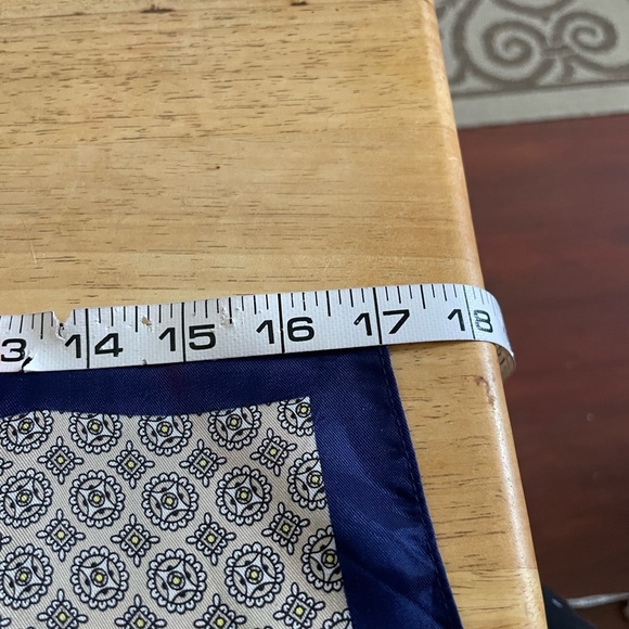 Esprit Scarf Long rectangular Head Wrap navy blue yellow white champagne silver - Picture 6 of 9